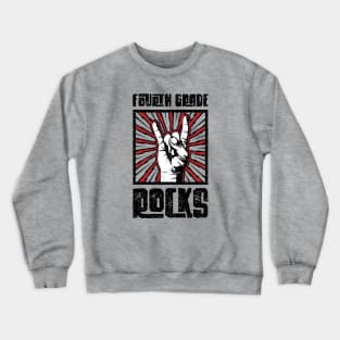 4th Grade Rocks - Red - Barn Shirt USA Crewneck Sweatshirt